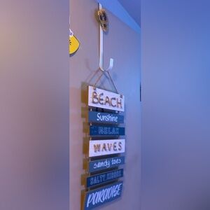 Beach Themed Hanging Sign